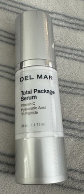 DEL MAR LABS Total Package Serum w/ Vitamin C & Hyaluronic Acid Tri-peptide 1oz