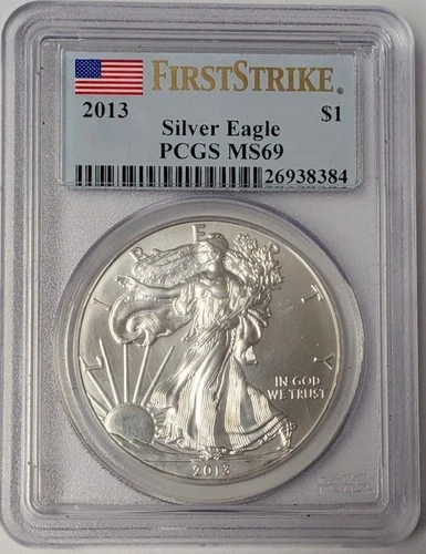 2013 American Silver Eagle - PCGS MS69 First Strike - A686