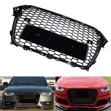 Sport Kühlergrill ohne Emblem Schwarz für Audi A4 8K B8 Limo Facelift 2013-2015