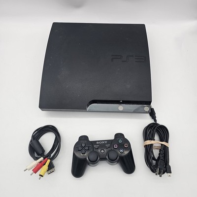 Sony PlayStation 3 PS3 Slim 160GB Console CECH-2501A Bundle w Cords & Controller