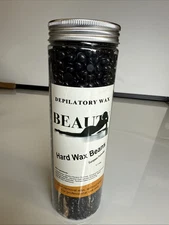 Hard Wax Beans for Face, Underarms, Bikini Hair Remover 14.1 oz  (Black)
