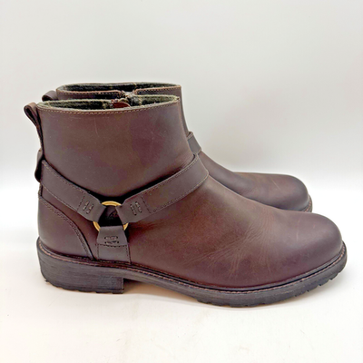 J. Murphy Short Harness Boots Men's 12M Brown Leather Side Zip