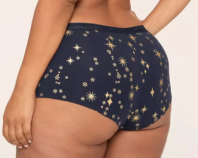 Nuevo con etiquetas - Pantalón corto Lane Bryant azul marino dorado estrellas talla 18/20 venta al por menor: $10,50 Foto 2 de 3