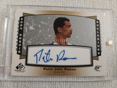 PETER JOHN RAMOS 2004-05 SP GAME USED ROOKIE EXCLUSIVES AUTO /100 PUERTO RICO