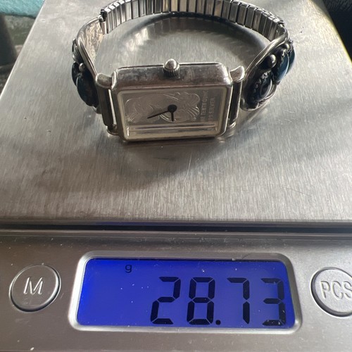 Milor Italy Lady Fortuna Quartz Watch With vintage JJ native abalone Sides .925 - Picture 22 of 24