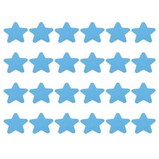 3.9 x 3.9" Star Carpet Spot, 24Pcs Floor Spot Sitting Marker Nylon Sign, Blue