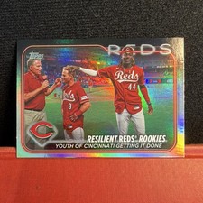 Topps 2024 Series 1 Elly De La Cruz Matt McLain Resilient Reds #133 FOIL 