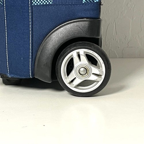 Oakley Carry On Roller Travel Bag Luggage Suitcase 20” Blue - Picture 4 of 24