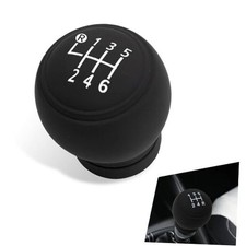 Car Gear Shift Knob Cover, Anti-Slip Silicone Stick Shifter Protector, 6-Speed