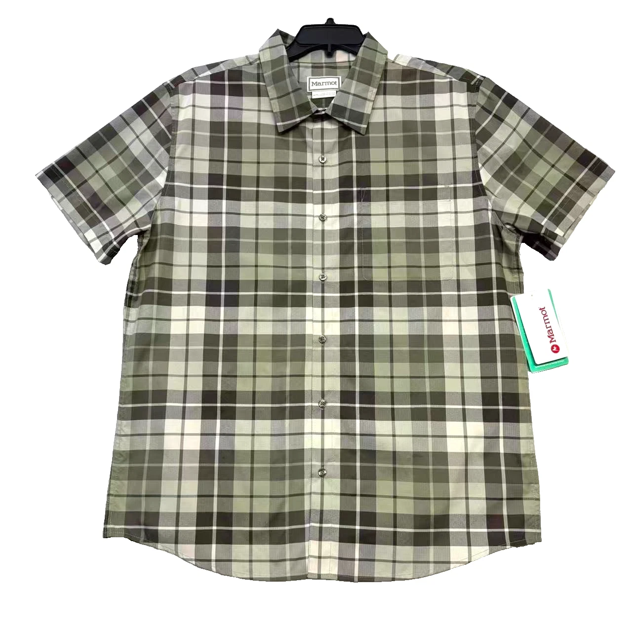 Marmot AirExchange UPF 40 Mens Plaid Short Sleeve Button Up Shirt Green XL NWT
Opens in a new window