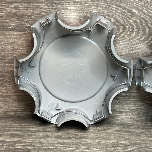 PAIR 2003-2007 Toyota Tundra Sequoia Silver Center Caps Hubcap S303-10 WCA-201 - Picture 7 of 8