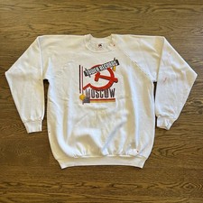 Vintage 80s TOWER RECORDS Moscow Music Store Crewneck Sweatshirt Sz XL