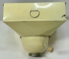 Vintage Kitch n Handy Crank Flour Sifter Metal Bin Farmhouse Decor Missing Cap