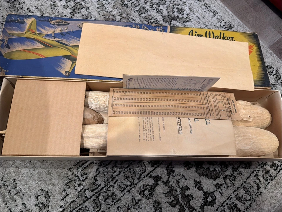 Jim Walker A-J Fireball Model Airplane, Never Has Been Removed From Box. - Image 3 of 4