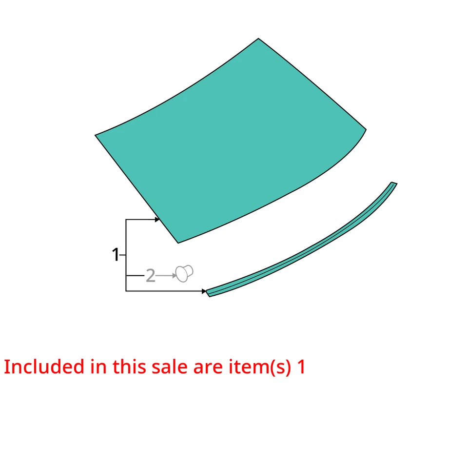 (LOCAL PICKUP ONLY) Back Glass Fits 07-12 MKZ 6802562 Foto 3 de 4