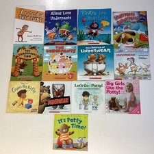 Potty Training Bathroom Underwear Daycare Preschool 13 Children's Book Lot