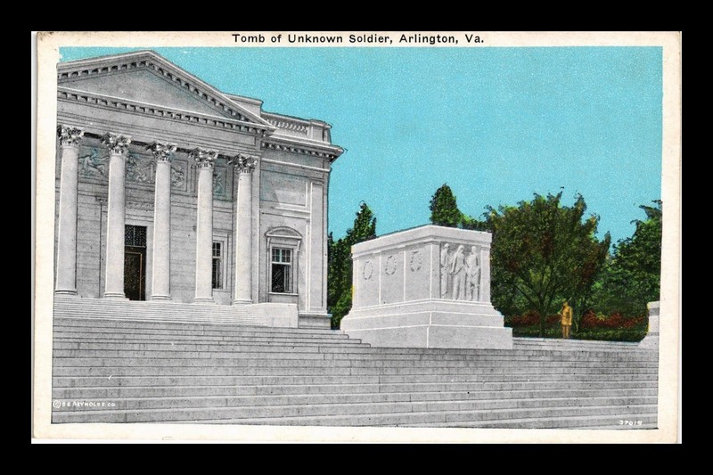 ARLINGTON VIRGINIA TOMB OF UNKNOWN SOLDIER ORIGINAL POSTCARD