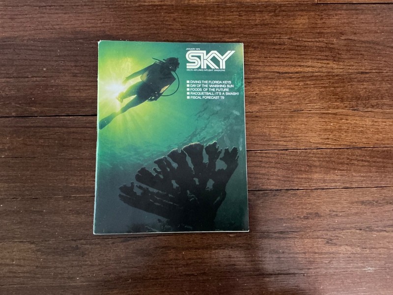Vintage 1979 SKY. Delta Air Lines Inflight Magazine