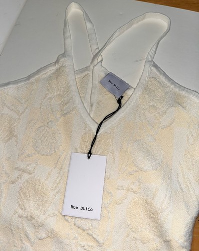 NWT Anthropologie Rue Stiic Cicely Jacquard Knit Maxi Dress Cream Sea Shells-S - Picture 11 of 13