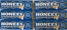 HONEES Milk Honey Cough Drops 6 Pack Natural Sore Throat Relief 54 Drops