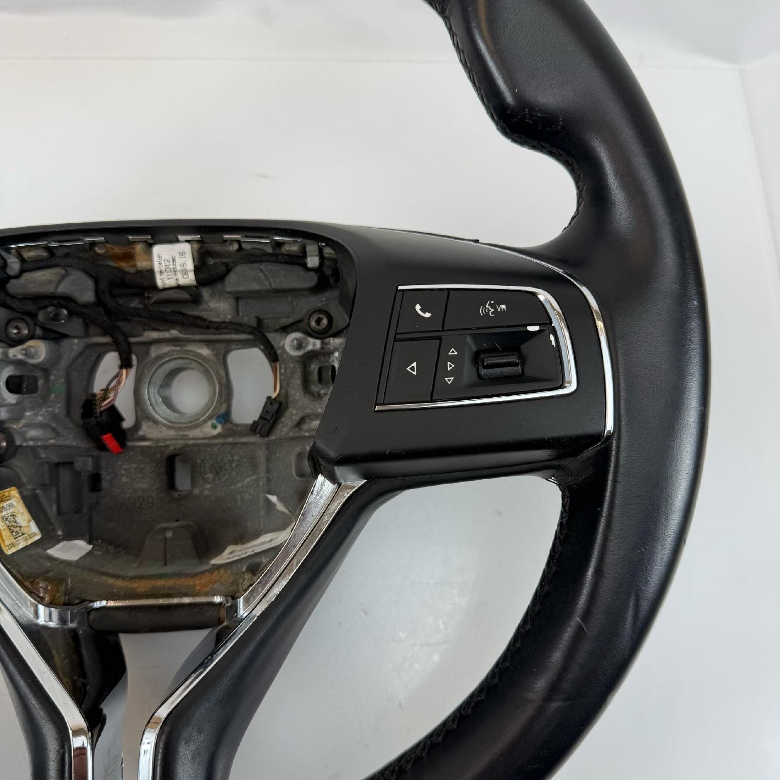 14-17 Maserati Ghibli OEM Black Steering Wheel Leather Controls 1033084XXXA