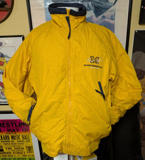 Chaqueta mediana con cremallera completa Michigan Wolverines Football Quarterback Club Bob Ufer