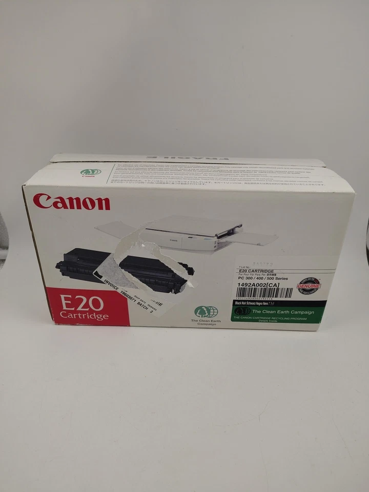 Canon E20 Genuine Black Toner Cartridge 1492A002 Original OEM - Image 3 of 3