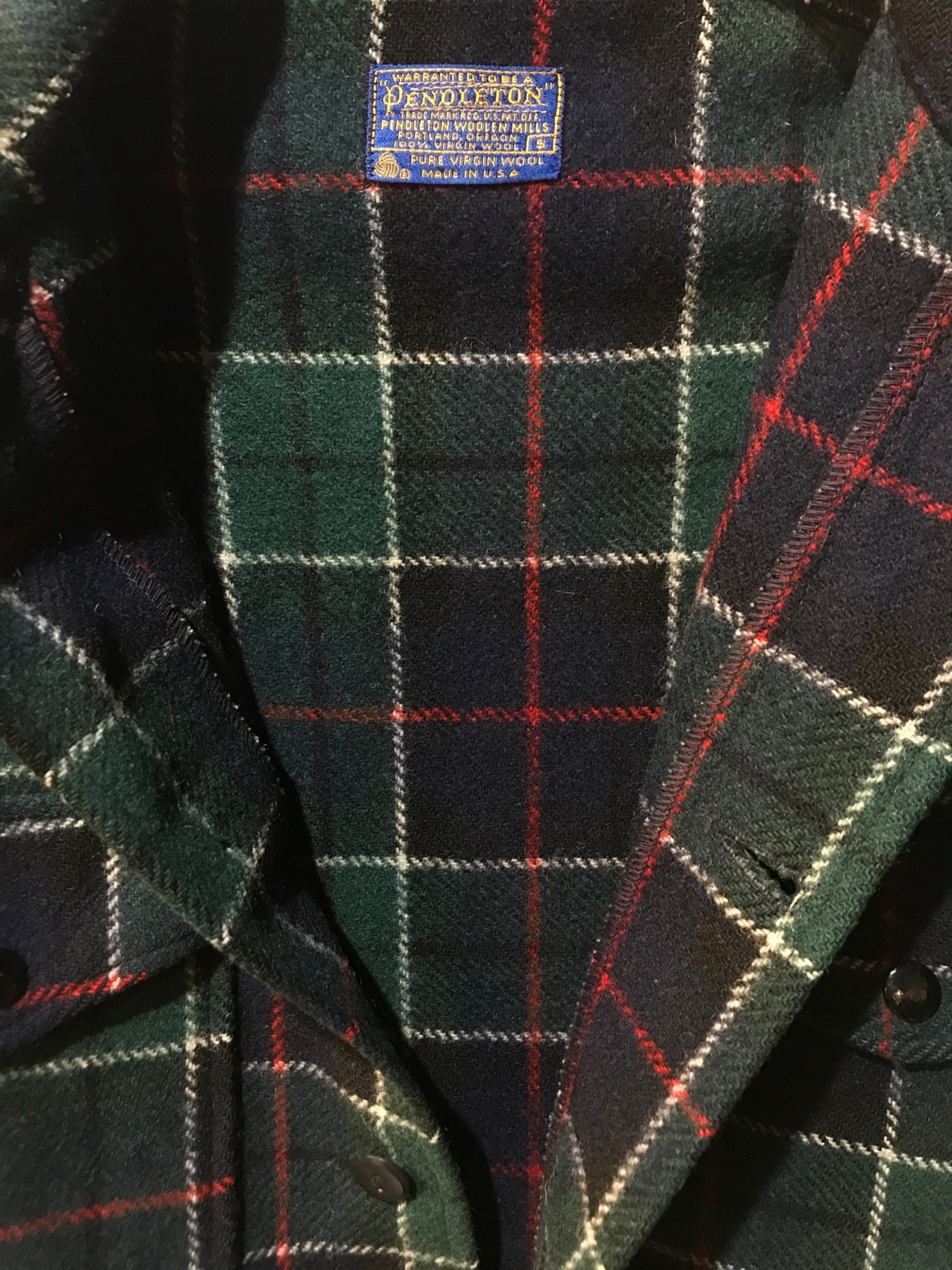 PENDLETON wool check jacket Size: S Green Men - image 3