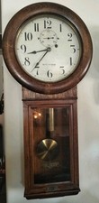 ANTIQUE ALL ORIGINAL KEY WIND 8 DAY SETH THOM...