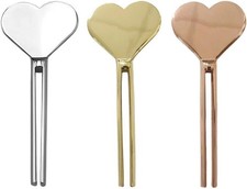 3Pcs Metal Manual Toothpaste Squeezer,Stainless Steel Dispenser Tube Gold