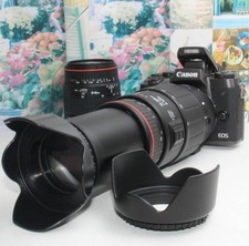 Canon EOS M5 Super Telephoto Double Lens Set with Spare Battery