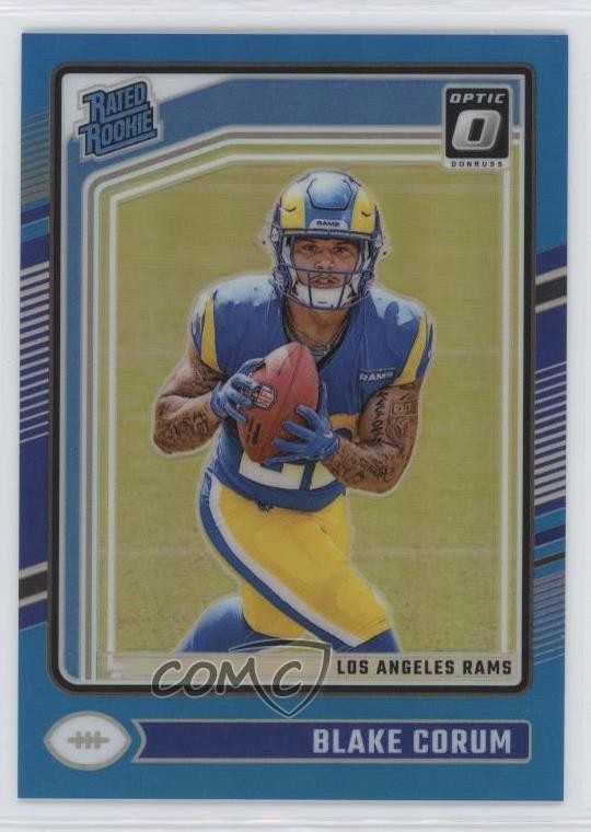 2024 Panini Donruss Optic Rated Rookie Aqua Prizm 31/299 Blake Corum #208 1m2n