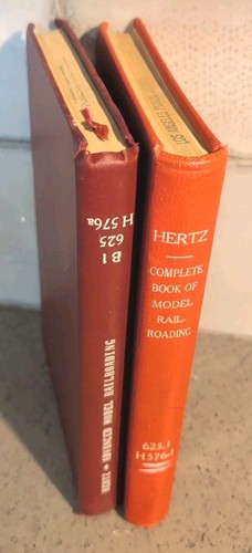 2 Lot: HERTZ Complete/Advanced Books of Model Railroading 1950-es Hardcover