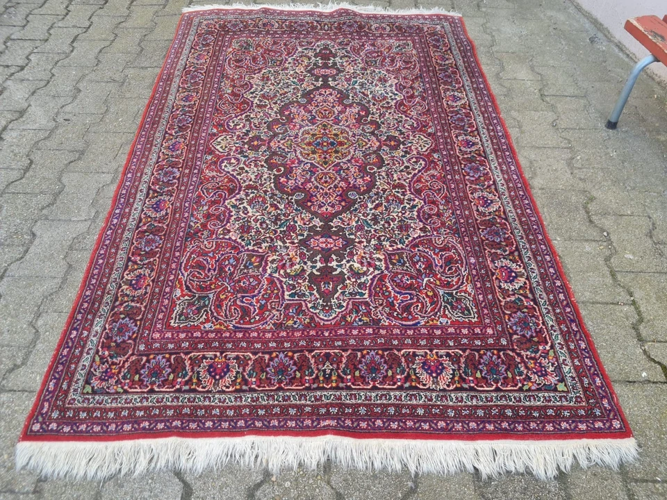 Keschan Perserteppich 183x122cm Handgeknüpft Rug Carpet Kashan - Bild 2 von 4