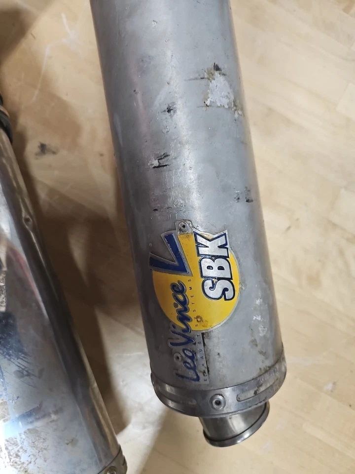 01 02 03 Suzuki GSXR 600 750 YOSHIMURA TRS Exhaust Muffler Pipe Leo Vinve SBK  - Image 4 of 4