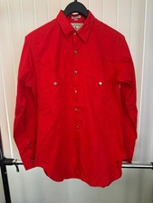 Men  s Vintage Polo Western Ralph Lauren 80  s Red Cowboy Button Up Size Medium
