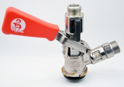 Korb Zapfkopf mit Absperrhahn von Micro Matic Typ S Keg Verschluss Co2 5/8''