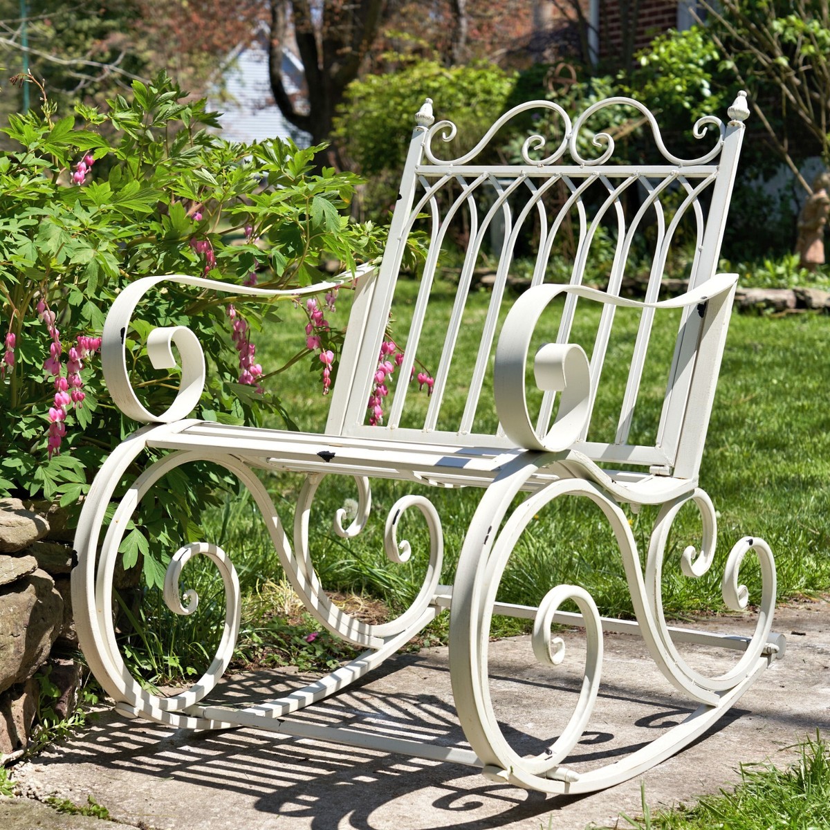 Outdoor Metal Rocking Arm Chair/Bench