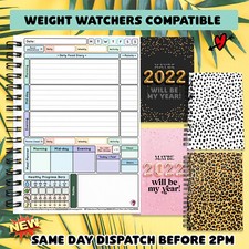  FOOD DIARY COMPATIBLE WEIGHT WATCHERS PLAN TRACKER LOG [13wk] JOURNAL 3 MONTH