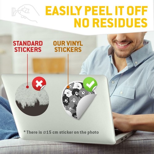 2 x Vinyl Stickers 30cm (bw) - Fun Colourful Bears Bear Animals Wild #41029 - Photo 4/8