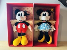 DISNEY GUND ANTIQUE STYLE MICKEY 7230 AND MINNIE MOUSE 7231 PLUSH WITH BOXES