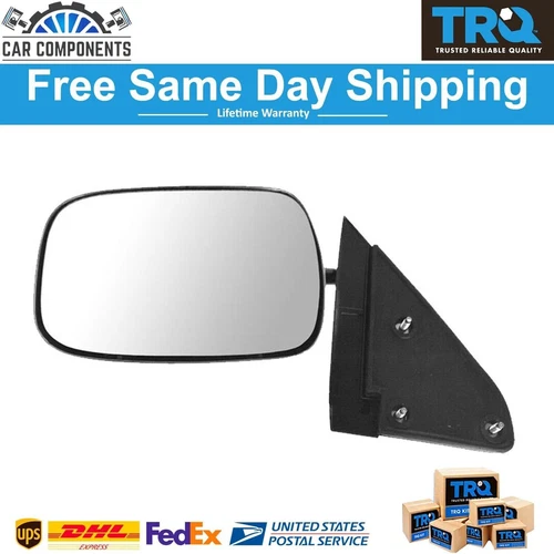 TRQ New Manual Folding LH Side Mirror For 1988-2001 Chevy & GMC Suburban