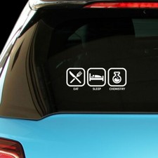 Eat Sleep Chemistry Car Laptop Wall Sticker Decal Eat Sleep Chemistry Car Laptop Wall Sticker Decal