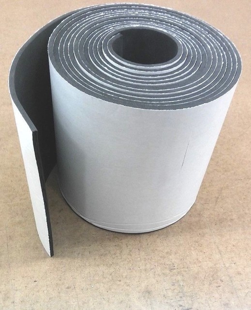 Neoprene Rubber Solid Sheet w/ PeelBack Adhesive 1/8"Thk x 4" x 12