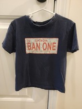 Kid's, Boy's Smokey And The Bandit T-Shirt. Size:6 "BAN ONE" Licenses Plate