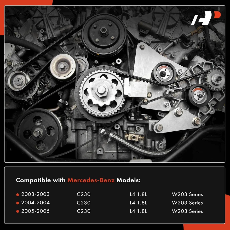 A-Premium 3xSerpentine Belt Drive Component Kit for Mercedes-Benz C230 2003-2005 - Image 2 of 4
