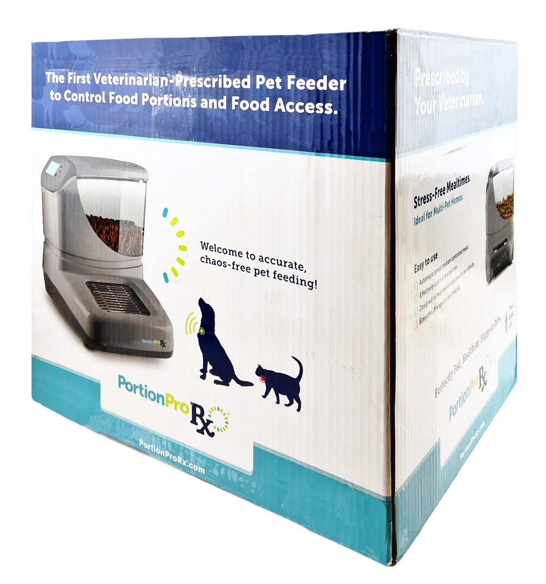 PortionPro RX Automatic PET FEEDER Cat Dog NEW Open Box READ
