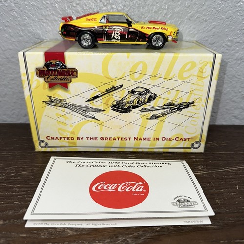   COCA COLA 1970 FORD MUSTANG - MATCHBOX COLLECTIBLE YMC05/B-M New in Box - Picture 1 of 8