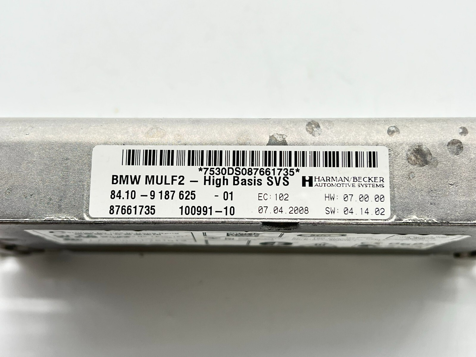 2007–2014 BMW X5 X6 OEM BLUETOOTH MULF2 MODULE 9187625 HANDS FREE AUDIO