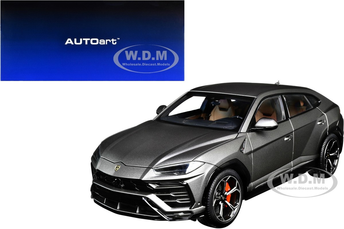 LAMBORGHINI URUS GRIGIO LYNX GRAY METALLIC 1/18 MODEL CAR BY